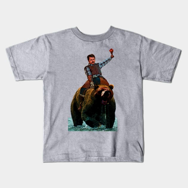 Swanson Kids T-Shirt by Artsauce